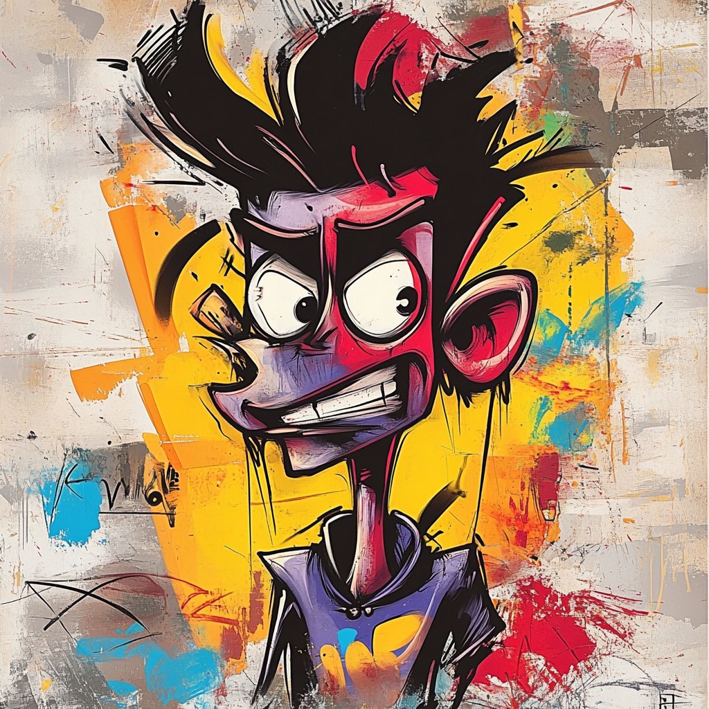 Character design in graffiti art style --v 6.1