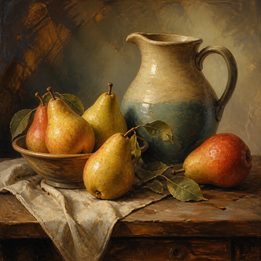 AI-generated demonstration of Oil Painting