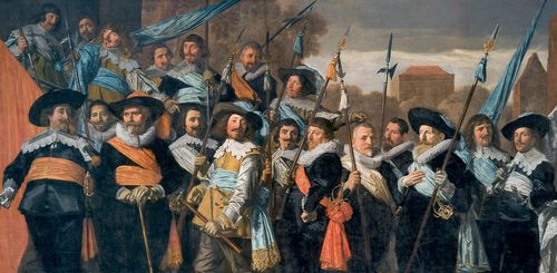Group portrait of officers and sub-alterns of the Civic Guard in Haarlem — Alla Prima