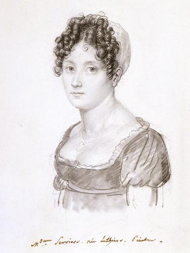 multiple languages:  Eugénie-Marguerite-Honorée Charen Eugénie-Marguerite-Honorée Charen — Charcoal Drawing