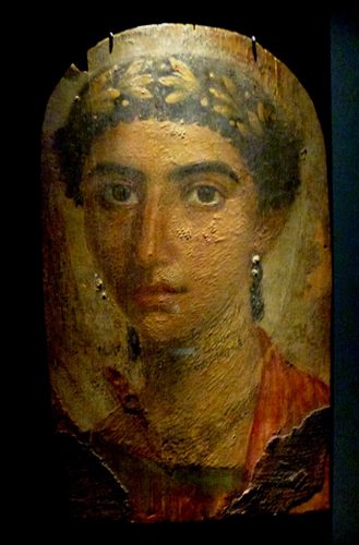 Fayum mummy portrait of Eirene — Encaustic