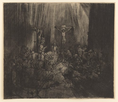 The three crosses LCCN2004665146 — Etching