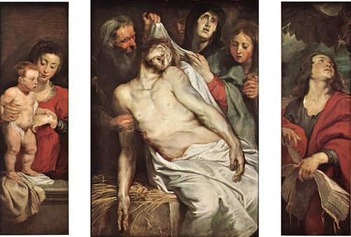 The lamentation over the dead Christ — Foreshortening