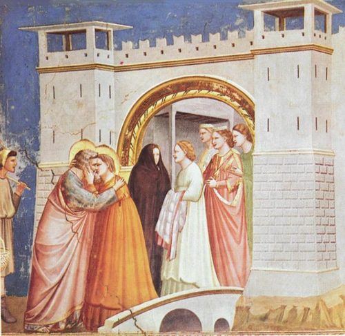 No. 6 Scenes from the Life of Joachim: 6. Meeting at the Golden Gate — Fresco