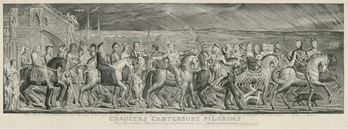 Blake Canterbury Pilgrims engraving — Hatching