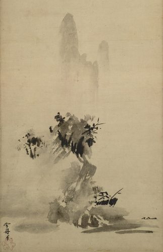 Haboku-Sansui, splashed-ink style landscape — Ink Wash