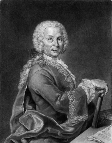 Юхан Агрелл (1701–1765) — шведский и немецкий скрипач и композитор. — Mezzotint