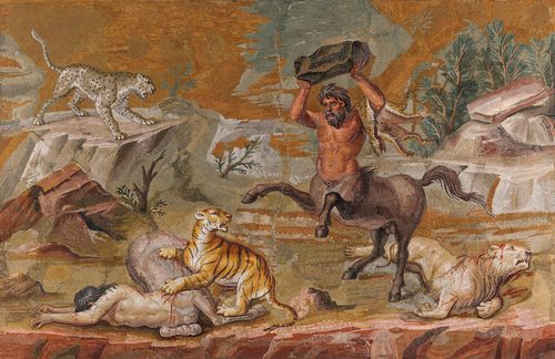 Centaur mosaic — Mosaic