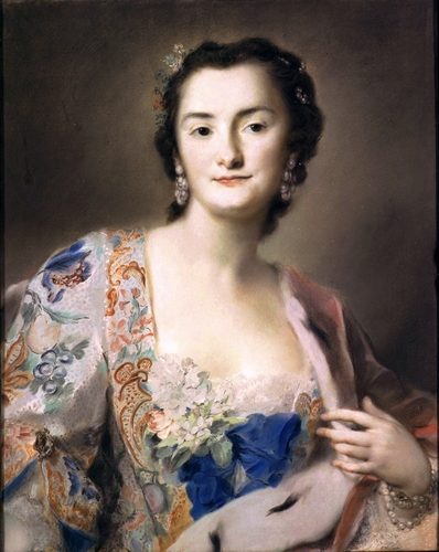 German:  Die Gräfin Anna Katharina Orzelska (1707-1769) — Pastel
