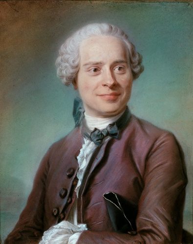 Portrait of Jean Le Rond d'Alembert (1717-1783) — Pastel