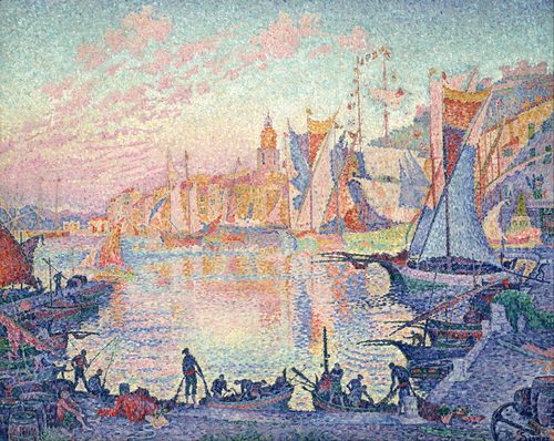 サン=トロぺの港 — Pointillism