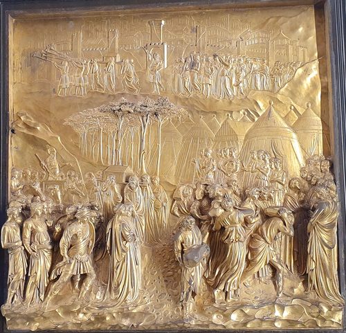 Lorenzo Ghiberti-Joshua-The Gates of Paradise-Original-Museo dell'Opera del Duomo — Relief Carving