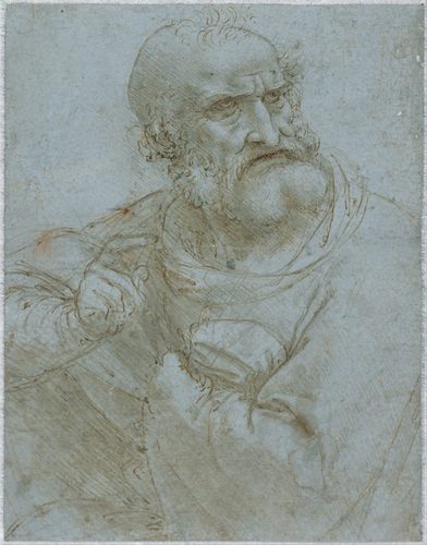 Study for the Last Supper (Saint Peter?) — Silverpoint
